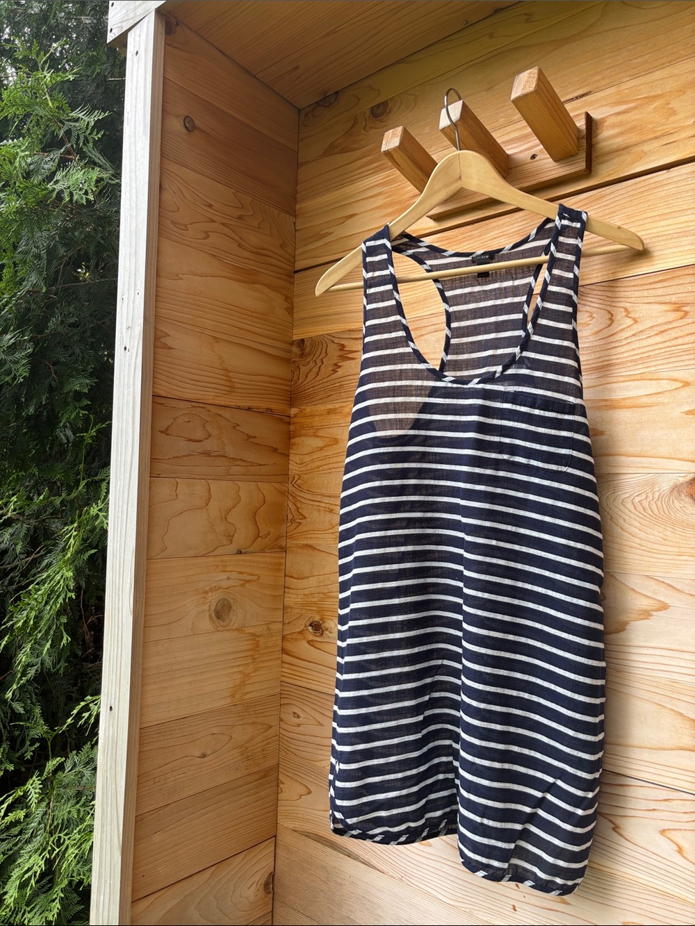 J.Crew 100% Cotton Nautical Stripe Racerback Tank Dress
Size Small - Picture 2 of 7